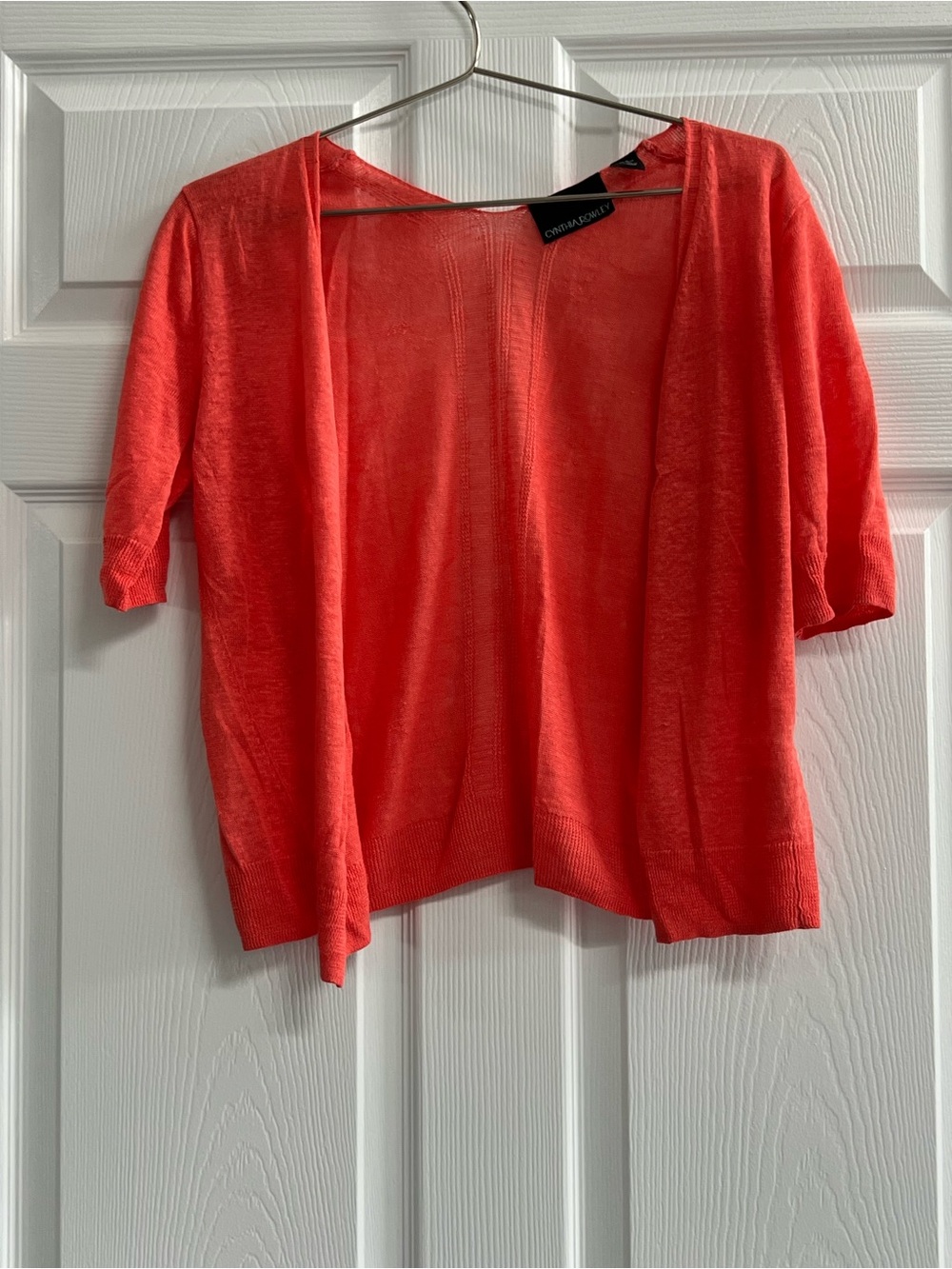 Cynthia Rowley Orange Cardigan Sweater - Size Medium - GUC
